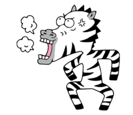 Flamingo and Zebra sticker #3683065