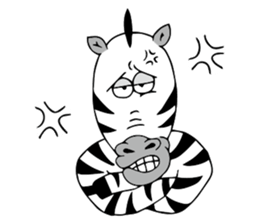 Flamingo and Zebra sticker #3683068