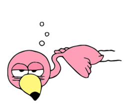 Flamingo and Zebra sticker #3683069