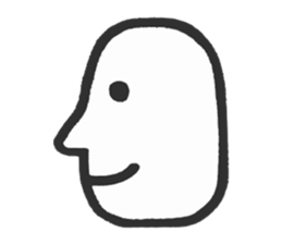 Simple side face sticker #3683231