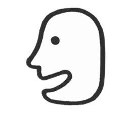 Simple side face sticker #3683232