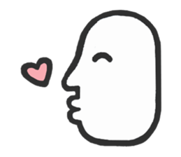 Simple side face sticker #3683234