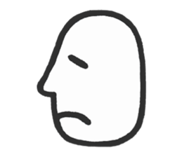 Simple side face sticker #3683235