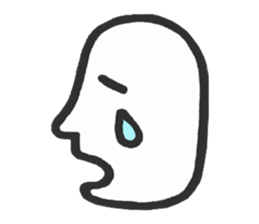 Simple side face sticker #3683236