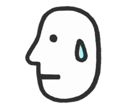 Simple side face sticker #3683238