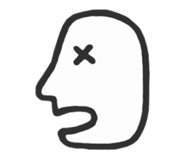 Simple side face sticker #3683243