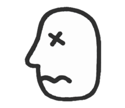 Simple side face sticker #3683244