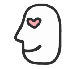 Simple side face sticker #3683247