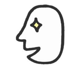 Simple side face sticker #3683248