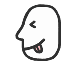 Simple side face sticker #3683250