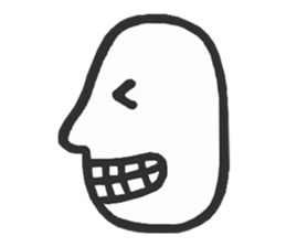 Simple side face sticker #3683251