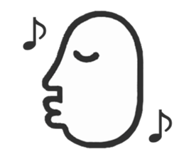 Simple side face sticker #3683252