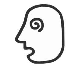 Simple side face sticker #3683254