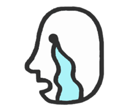 Simple side face sticker #3683255