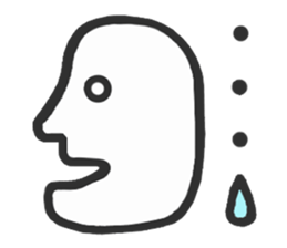 Simple side face sticker #3683256