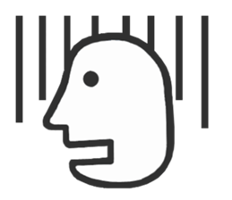 Simple side face sticker #3683263