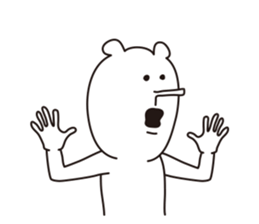 Nose is long bear sticker #3683357