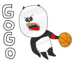 Panda's Basketball sticker #3683396
