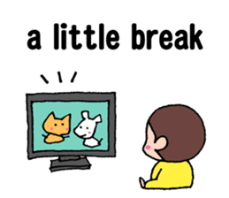 No baby No life (English edition) sticker #3683521