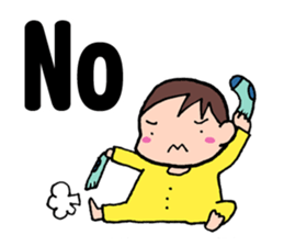 No baby No life (English edition) sticker #3683533