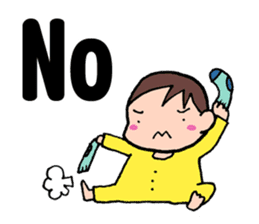 No baby No life (English edition) sticker #3683533