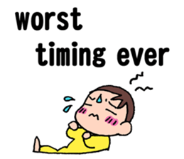 No baby No life (English edition) sticker #3683547