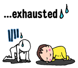 No baby No life (English edition) sticker #3683550