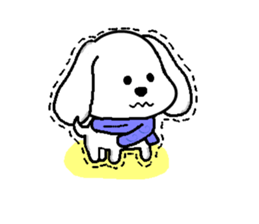 Blankly dog sticker #3683975
