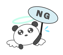 Daily life of Angel Panda sticker #3684114