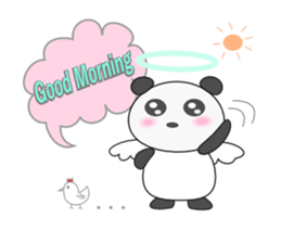 Daily life of Angel Panda sticker #3684122