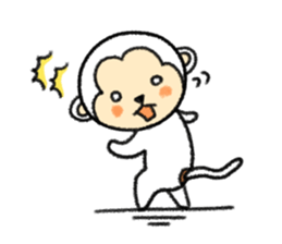 Graffiti monkey on the note Vol.2 sticker #3684798