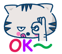 The cat which plays volleyball sticker #3685265