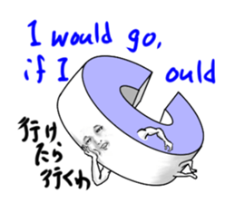 Alphabets with a human-looking face sticker #3686164