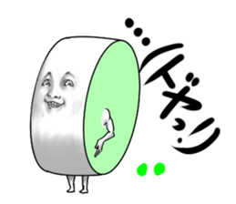 Alphabets with a human-looking face sticker #3686187