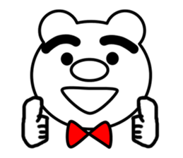 bear~beetle brows~ sticker #3686631