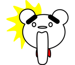 bear~beetle brows~ sticker #3686632