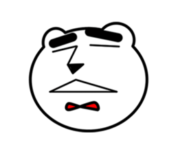 bear~beetle brows~ sticker #3686652