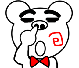 bear~beetle brows~ sticker #3686657