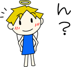 Angel-kun of blue clothing part4 sticker #3687111