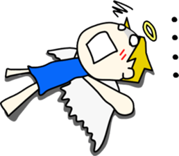 Angel-kun of blue clothing part4 sticker #3687120
