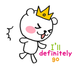 Bear Good luck(English) sticker #3687473