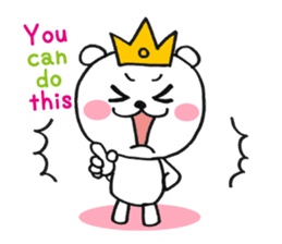 Bear Good luck(English) sticker #3687474