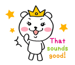 Bear Good luck(English) sticker #3687480
