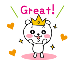 Bear Good luck(English) sticker #3687486