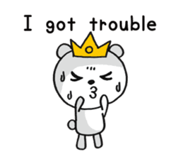 Bear Good luck(English) sticker #3687487