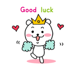 Bear Good luck(English) sticker #3687494