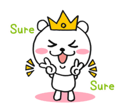 Bear Good luck(English) sticker #3687499