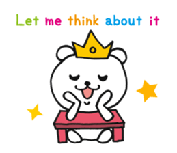 Bear Good luck(English) sticker #3687504