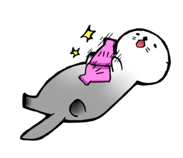 Sea Otter lazy sticker #3687793