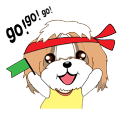 Shih Tzu Couple YaYa & YoYo sticker #3688157